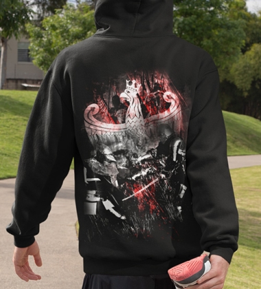 Bluza z kapturem  BÓG HONOR OJCZYZNA