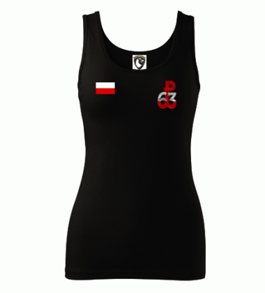 Damski tank top- Czarne diabły