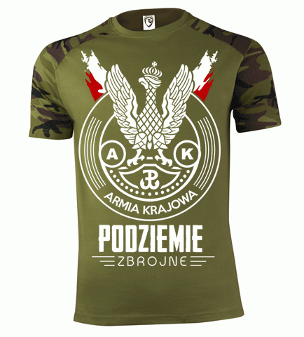 Koszulka-AK Podziemie Zbrojne (moro)