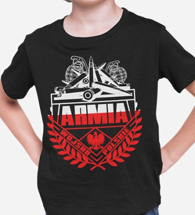 KOSZULKA DZIECIĘCA- ARMIA (BIAŁO-CZERWONY)