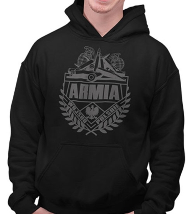 Bluza z kapturem- ARMIA (SZARY)