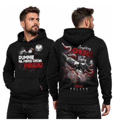 Bluza z kapturem  DUMNIE NA PIERSI
