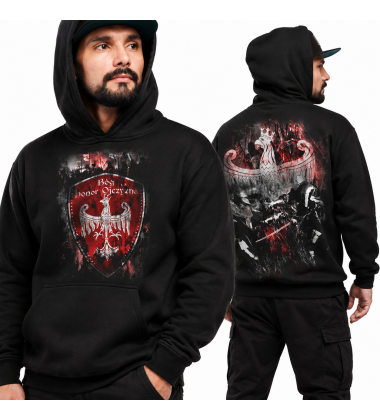 Bluza z kapturem  BÓG HONOR OJCZYZNA