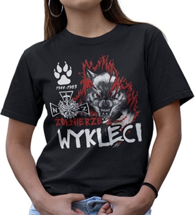 KOSZULKA DAMSKA ŻOŁNIERZE WYKLĘCI 44-63