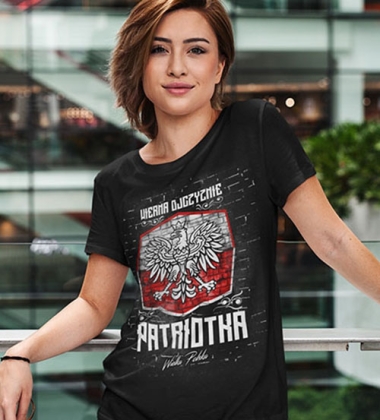 Koszulka damska WIERNA OJCZYŹNIE PATRIOTKA