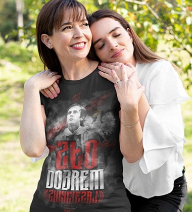 Koszulka damska ZŁO DOBREM ZWYCIEŻAJ