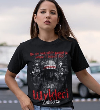 Koszulka damska WYKLĘCI ŻOŁNIERZE