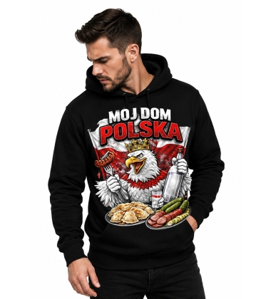 BLUZA Z KAPTUREM PATRIOTYCZNI Mój Dom Polska