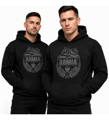 Bluza z kapturem- ARMIA (SZARY)