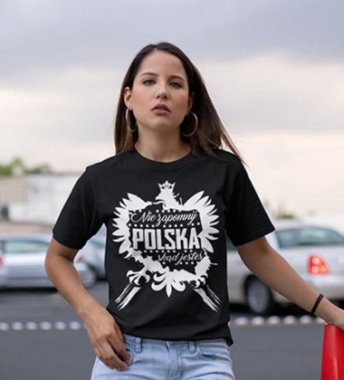 Koszulka damska NIE ZAPOMNIJ SKĄD JESTEŚ