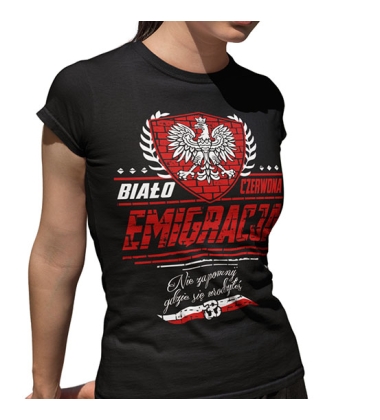 DAMSKA KOSZULKA TERMOAKTYWNA EMIGRACJA