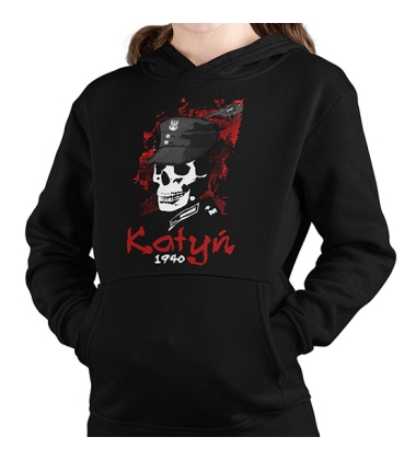 BLUZA DZIECIĘCA Z KAPTUREM KATYŃ
