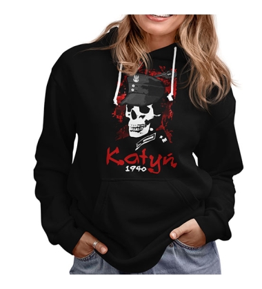 BLUZA DAMSKA Z KAPTUREM KATYŃ