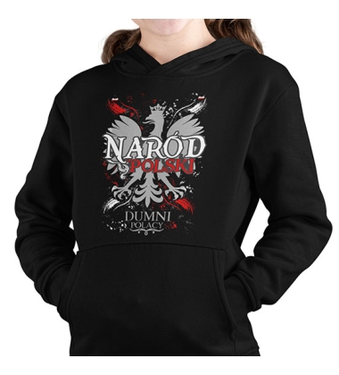 BLUZA DZIECIĘCA Z KAPTUREM NARÓD POLSKI