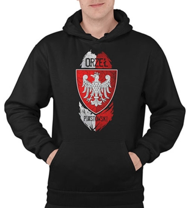 BLUZA Z KAPTUREM ORZEŁ PIASTOWSKI