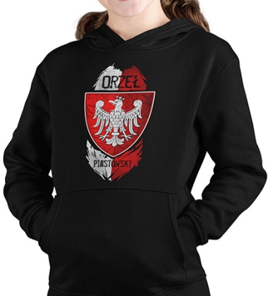 BLUZA DZIECIĘCA Z KAPTUREM ORZEŁ PIASTOWSKI