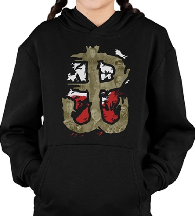 BLUZA DZIECIĘCA Z KAPTUREM WOLNA POLSKA