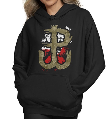 BLUZA DAMSKA Z KAPTUREM WOLNA POLSKA