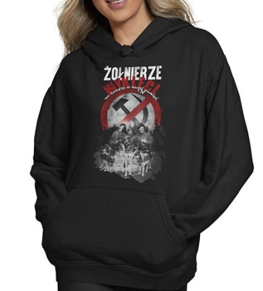BLUZA DAMSKA Z KAPTUREM ŻOŁNIERZE WYKLĘCI 2