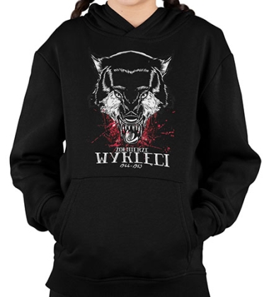 BLUZA DZIECIĘCA Z KAPTUREM ŻOŁNIERZE WYKLĘCI PW