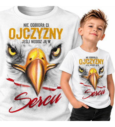 koszulka dziecięca Patriotyczna  NIE ODBIORĄ CI OJCZYZNY