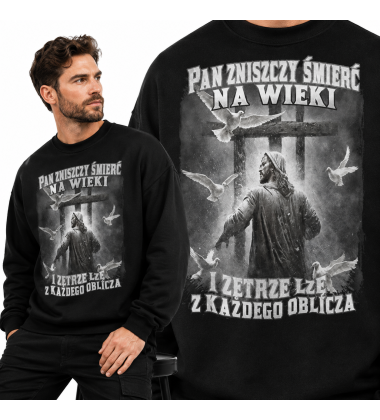 Bluza Chrześcijańska Pan zniszczy śmierć