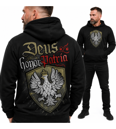 Bluza z kapturem DEUS HONOR PATRIE