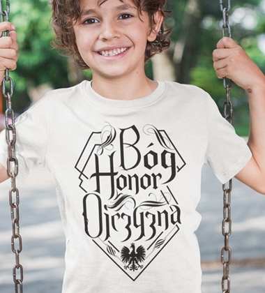 Koszulka dziecięca B-H-O NAPIS CZARNY