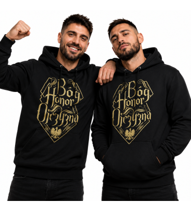 Bluza z kapturem  B-H-O PIASKOWY NAPIS