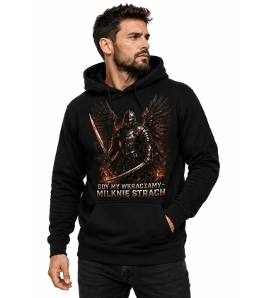 BLUZA Z KAPTUREM PATRIOTYCZNI Milknie Strach