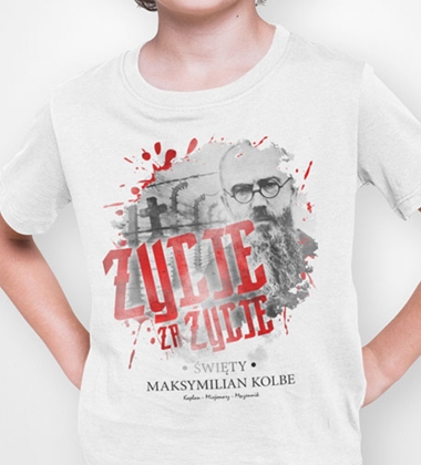 koszulka dziecięca MAKSYMILIAN KOBLE BIAŁA