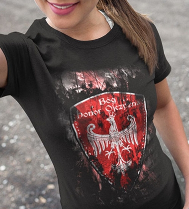 Koszulka damska BÓG HONOR OJCZYZNA