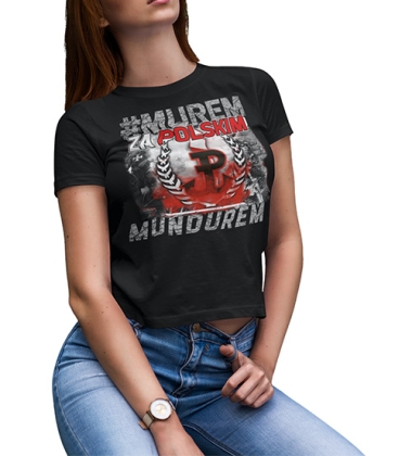 Koszulka damska MUREM ZA POLSKIM MUNDUREM