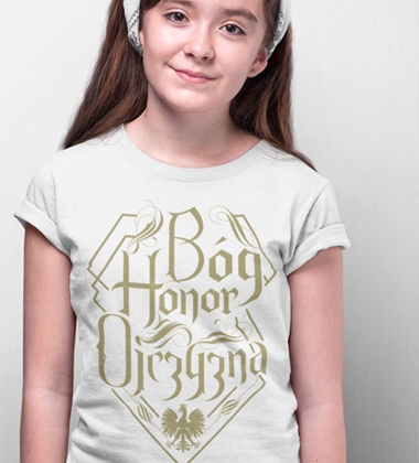 Koszulka dziecięca B-H-O NAPIS PIASKOWY