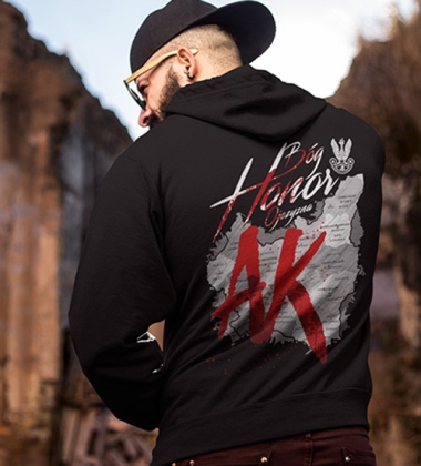 Bluza z kapturem- AK