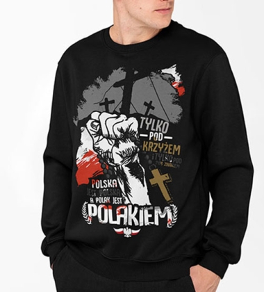 BLUZA TYLKO POD KRZYŻEM