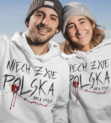 Bluza z kapturem NIECH ŻYJE POLSKA