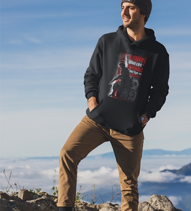 Bluza z kapturem  LEPIEJ UMRZEĆ STOJĄC