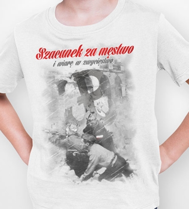 koszulka dziecięca SZACUNEK ZA MĘSTWO