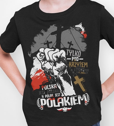 koszulka dziecięca  TYLKO POD KRZYŻEM