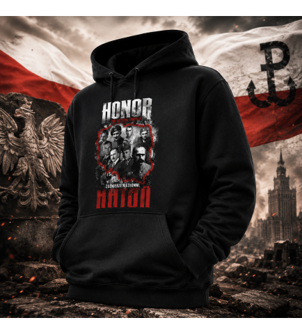 Bluza z kapturem  HONOR WE KRWI