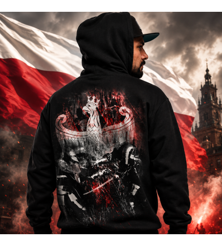 Bluza z kapturem  BÓG HONOR OJCZYZNA