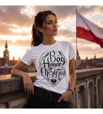 Koszulka damska B-H-O CZARNY NAPIS