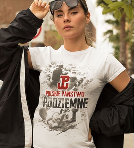 Koszulka damska POLSKIE PAŃSTWO PODZIEMNE