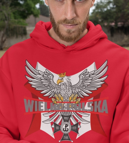 BLUZA Z KAPTUREM WIELKA POLSKA VTMT