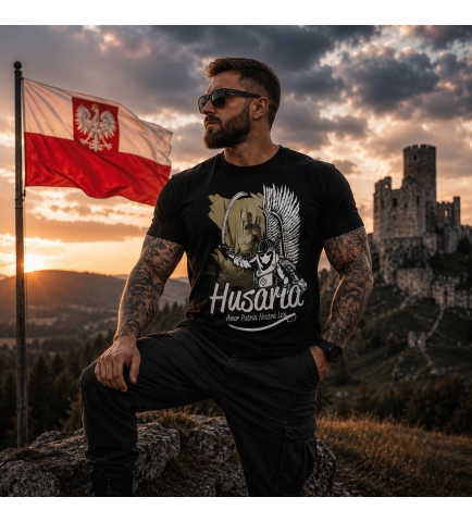 KOSZULKA HUSARIA AMOR PATRIA NOSTRA LEX
