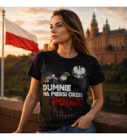 Koszulka damska DUMNIE NA PIERSI