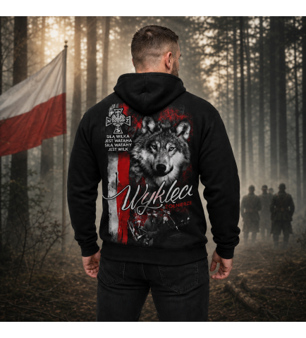 Bluza z kapturem SIŁĄ WILKA