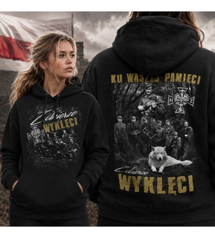 Damska bluza z kapturem ŻOŁNIERZE WYKLĘCI