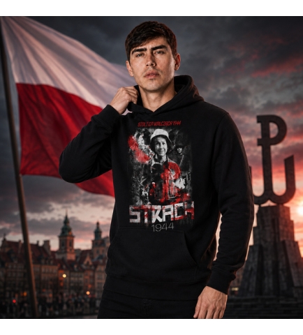 Bluza z kapturem BYLI ZA MŁODZI NA STRACH
